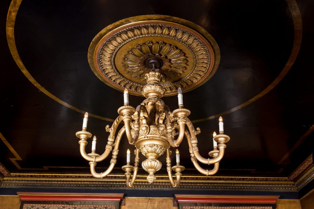 Fine gilded chandelier