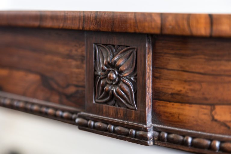 Rosewood carved detail